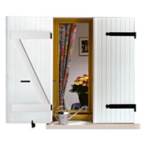 Volet en kit PVC blanc 118x62cm Ep.24mm